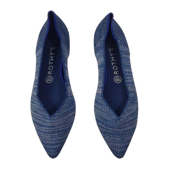 Rothy’s The Point Indigo Heather Women’s Flats - Picture 1 of 8